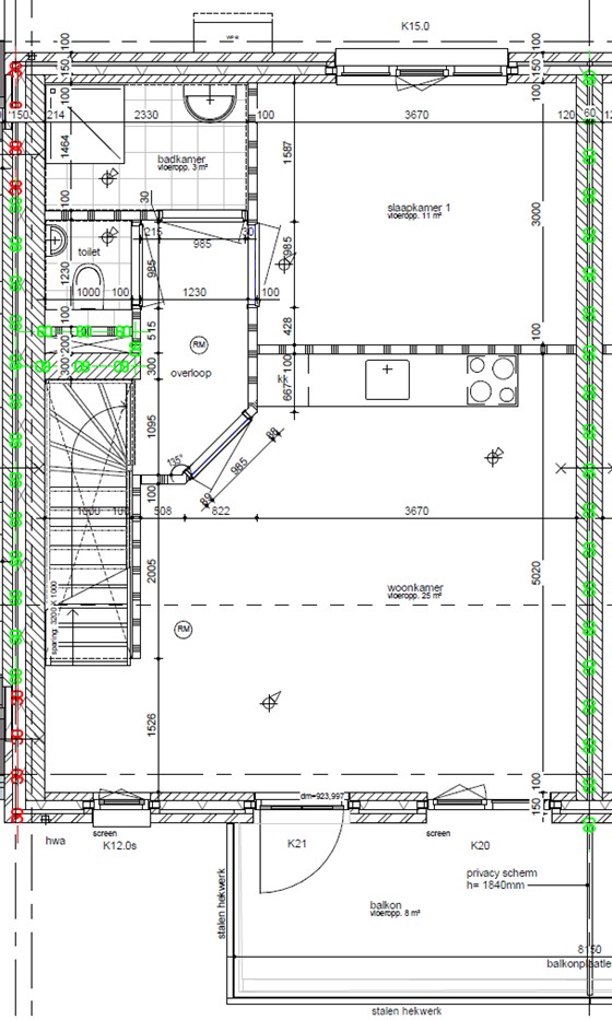 Plattegrond appartement 